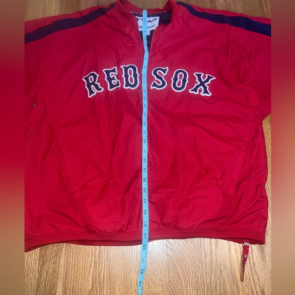 Majestic Boston Red Sox 1/4 zip Windbreaker Jacket - Picture 9 of 13
